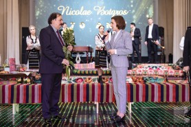 Maia Sandu, alături de Nicolae Botgros, la aniversarea maestrului